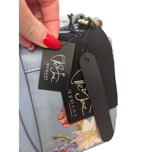 Elle Jae Gypset Painted Desert Crossbody Satchel Purse NWT Embroidered Blue - Picture 5 of 14